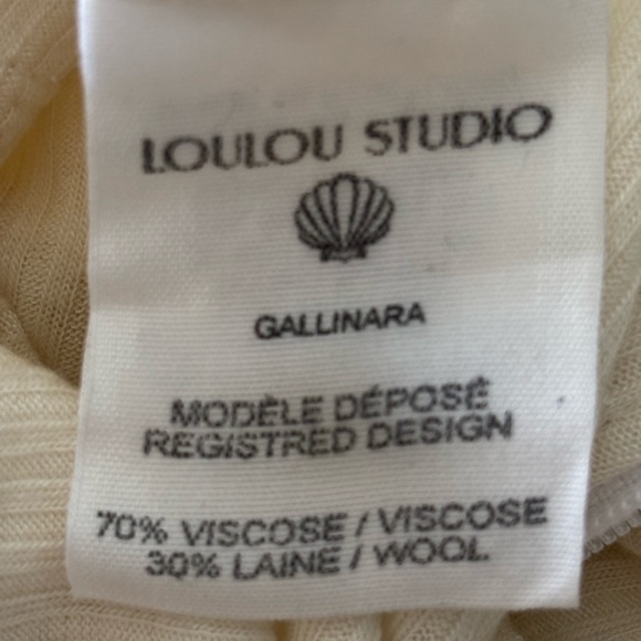 LOULOU Studio 2-pc Gallinara Zip Front Lightweight Zip Turtlenecks - Picture 9 of 9